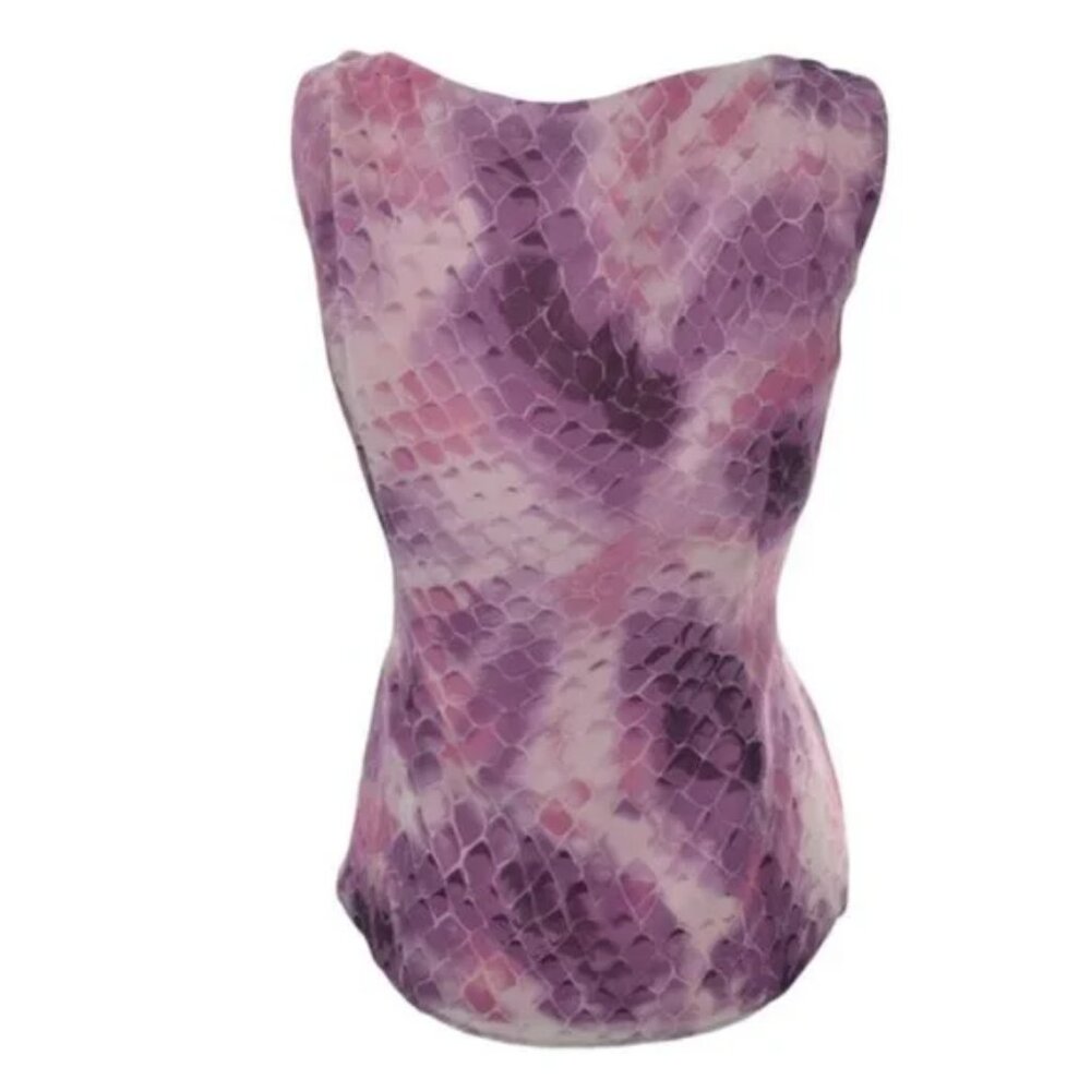 Lafayette Purple Pink Snakeskin Python Print Pure… - image 3
